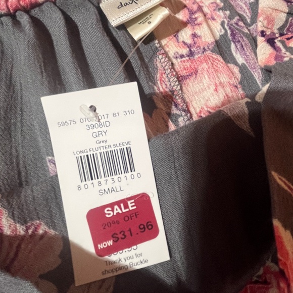 Buckle Daytrip Off-the-Shoulder Floral Dress – Women’s Size Small, Boho Chic, NW - Picture 7 of 8